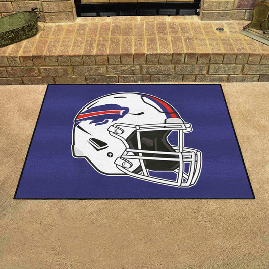 Buffalo Bills All-Star Rug - 34 in. x 42.5 in., Helmet Logo - Buffalo Bills