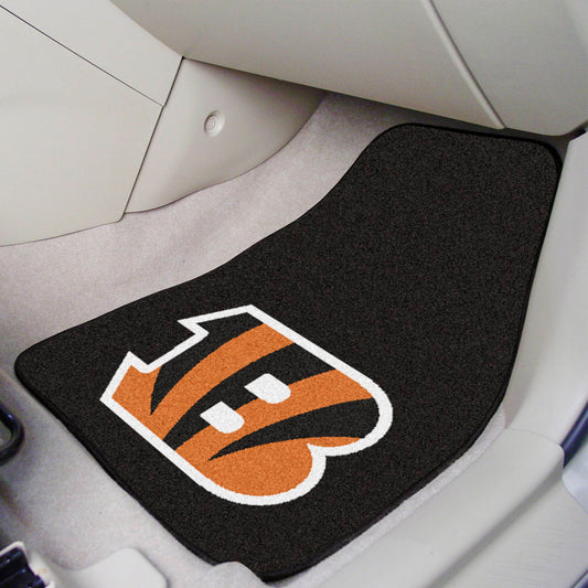 Cincinnati Bengals Front Carpet Car Mat Set - 2 Pieces