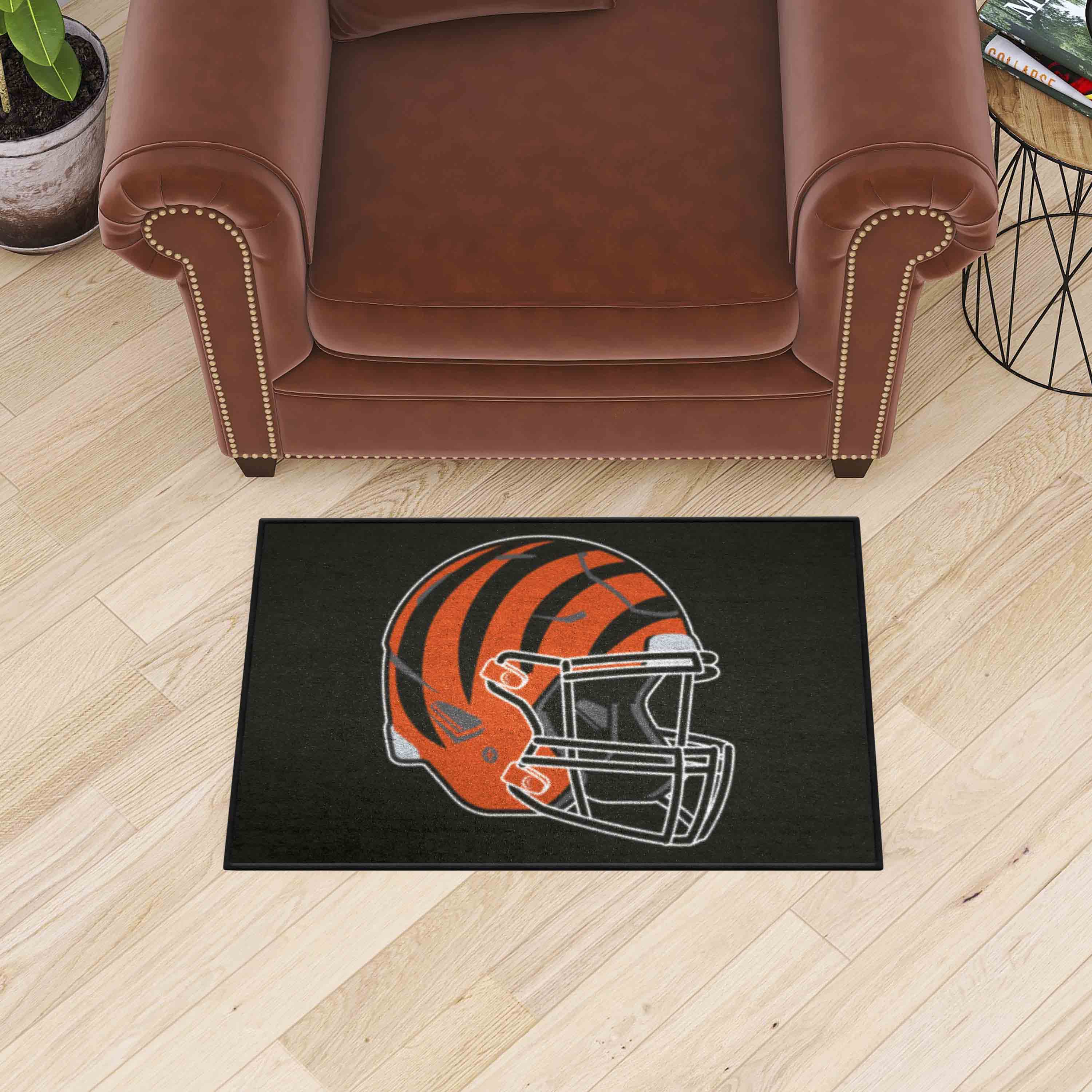 Cincinnati Bengals Starter Mat Accent Rug - 19in. x 30in., Helmet Logo