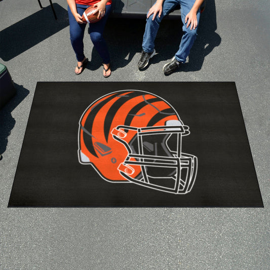 Cincinnati Bengals Ulti-Mat Rug - 5ft. x 8ft., Helmet Logo