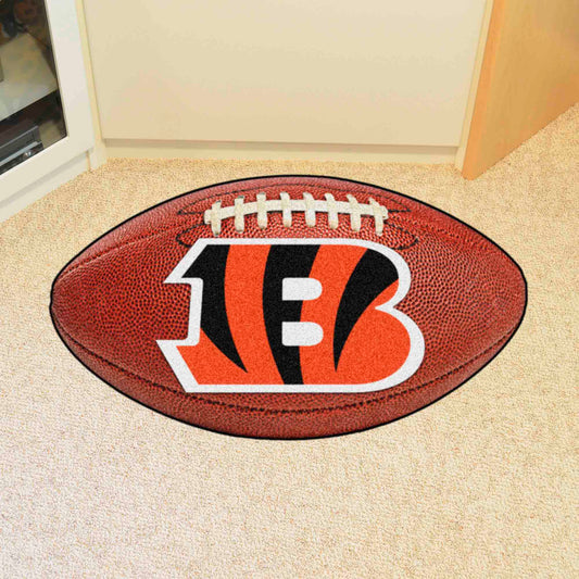 Cincinnati Bengals Football Rug - 20.5in. x 32.5in.