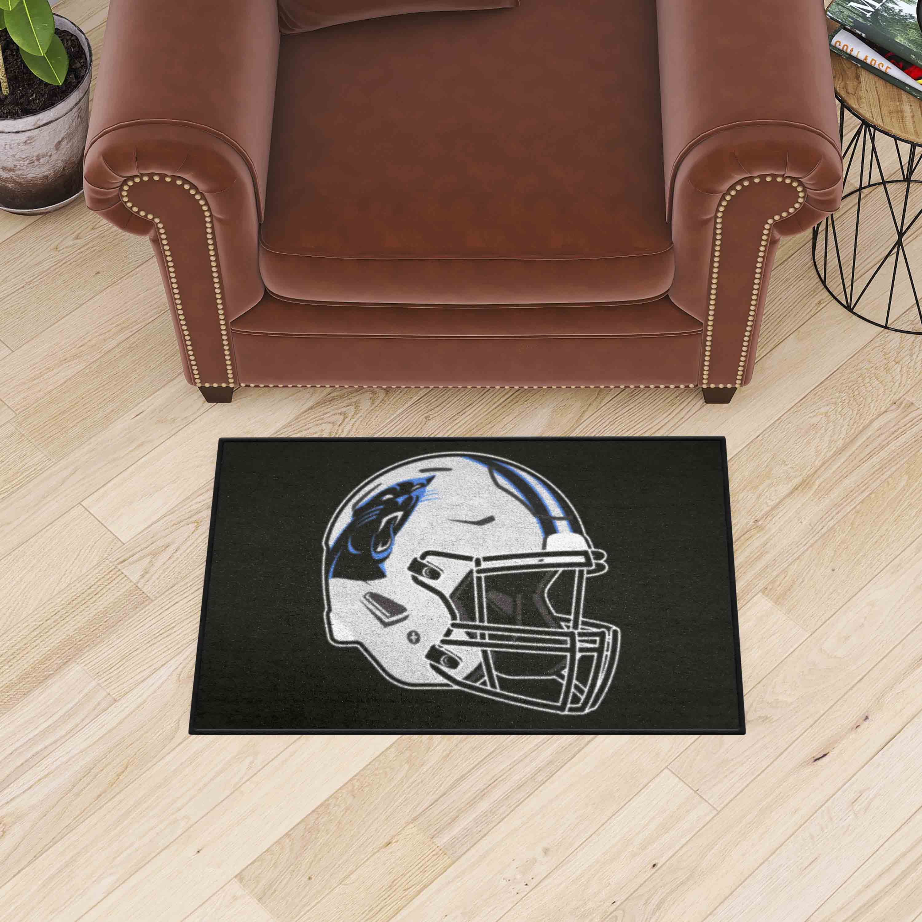 Carolina Panthers Starter Mat Accent Rug - 19in. x 30in., Helmet Logo - Carolina Panthers