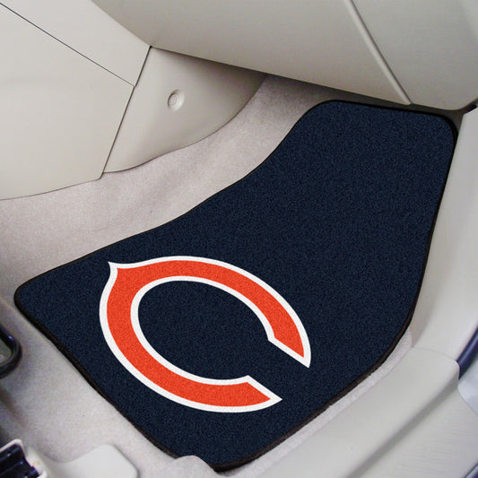 Chicago Bears Front Carpet Car Mat Set - 2 Pieces - Chicago Bears