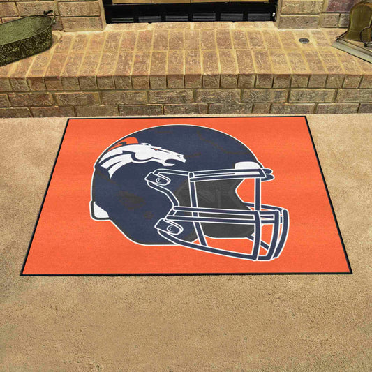 Denver Broncos All-Star Rug - 34 in. x 42.5 in., Helmet Logo