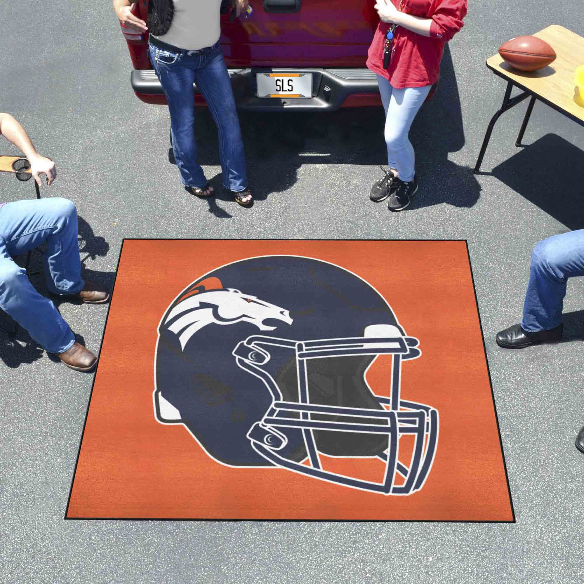 Denver Broncos Tailgater Rug - 5ft. x 6ft., Helmet Logo