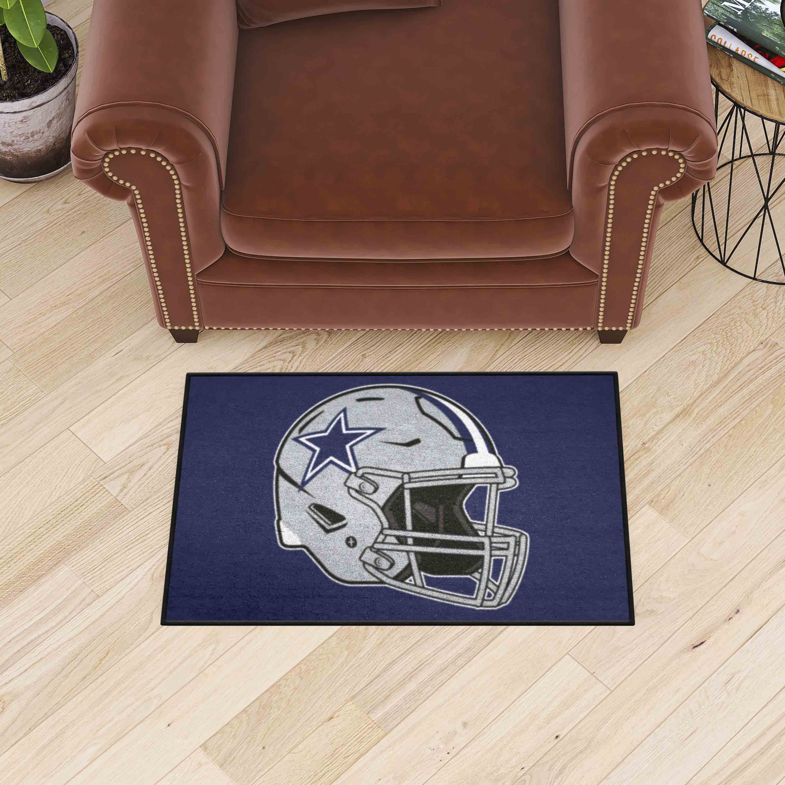 Dallas Cowboys Starter Mat Accent Rug - 19in. x 30in., Helmet Logo - Dallas Cowboys