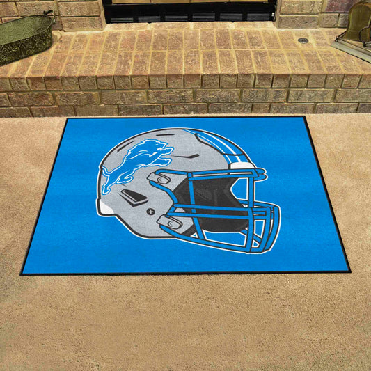 Detroit Lions All-Star Rug - 34 in. x 42.5 in., Helmet Logo