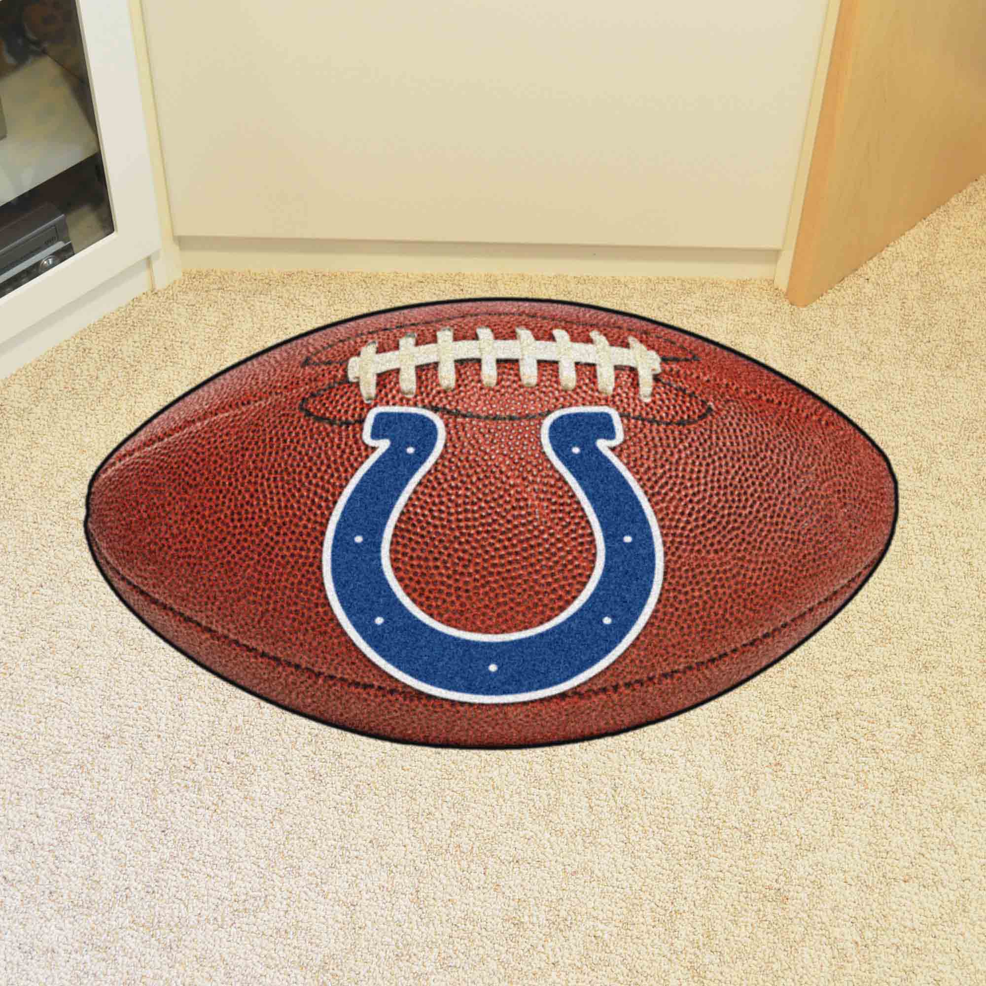 Indianapolis Colts Football Rug - 20.5in. x 32.5in.