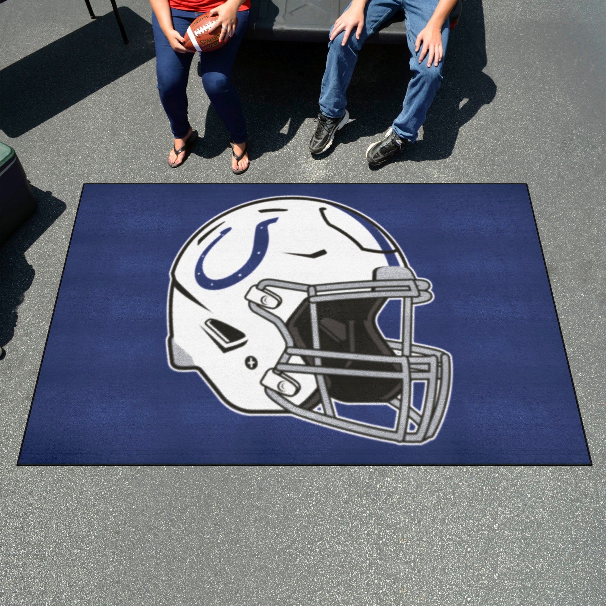 Indianapolis Colts Ulti-Mat Rug - 5ft. x 8ft., Helmet Logo