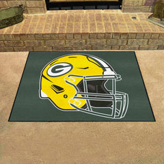 Green Bay Packers All-Star Rug - 34 in. x 42.5 in., Helmet Logo - Green Bay Packers