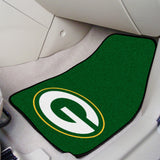 Green Bay Packers Front Carpet Car Mat Set - 2 Pieces - Green Bay Packers