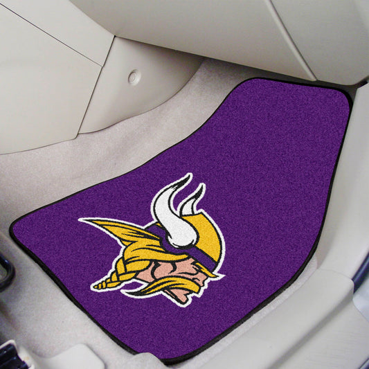 Minnesota Vikings Front Carpet Car Mat Set - 2 Pieces