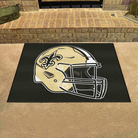 New Orleans Saints All-Star Rug - 34 in. x 42.5 in., Helmet Logo