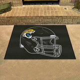 Jacksonville Jaguars All-Star Rug - 34 in. x 42.5 in., Helmet Logo