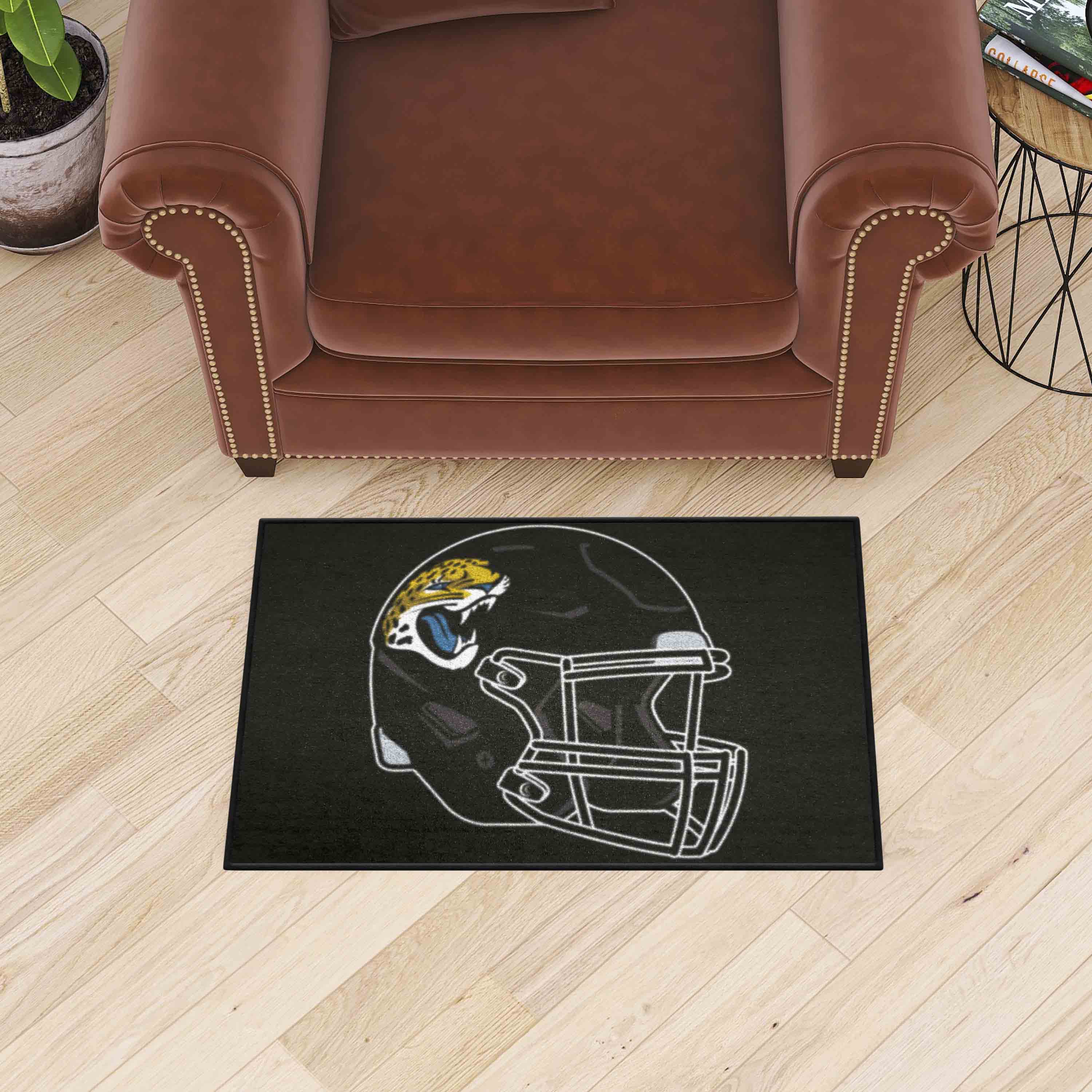 Jacksonville Jaguars Starter Mat Accent Rug - 19in. x 30in., Helmet Logo