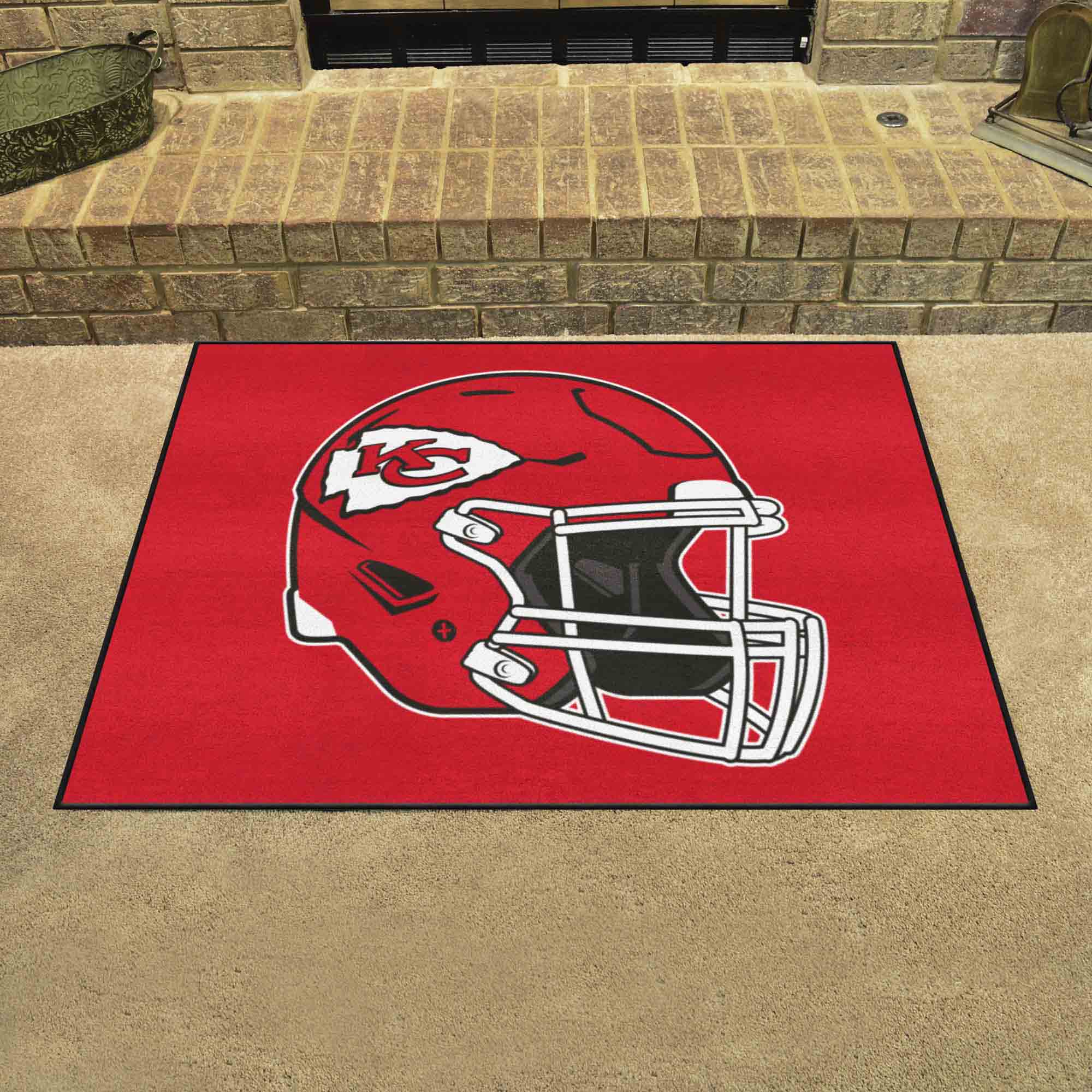 Kansas City Chiefs All-Star Rug - 34 in. x 42.5 in., Helmet Logo