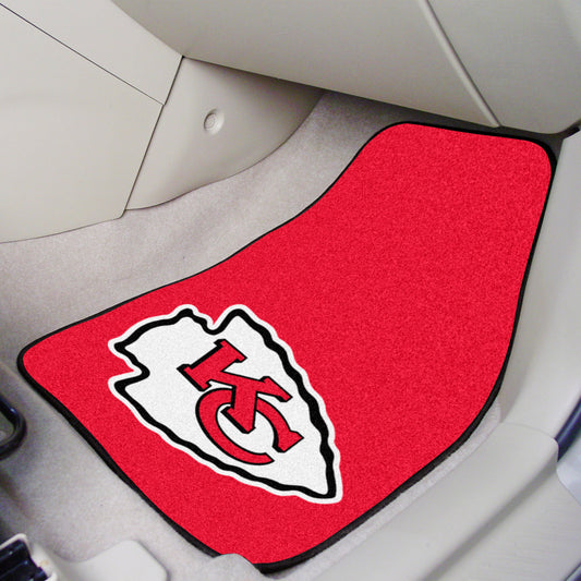 Kansas City Chiefs Front Carpet Car Mat Set - 2 Pieces