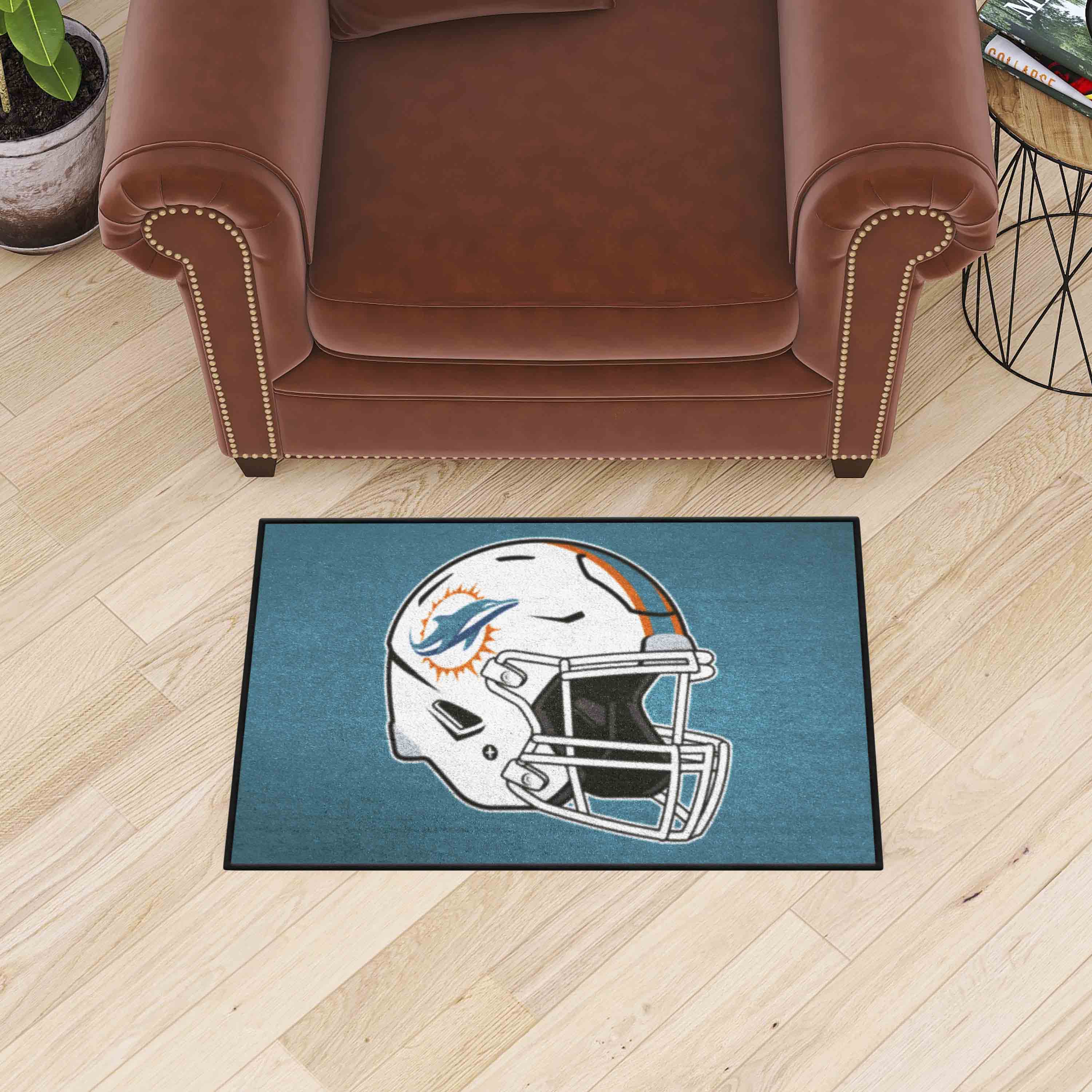 Miami Dolphins Starter Mat Accent Rug - 19in. x 30in., Helmet Logo