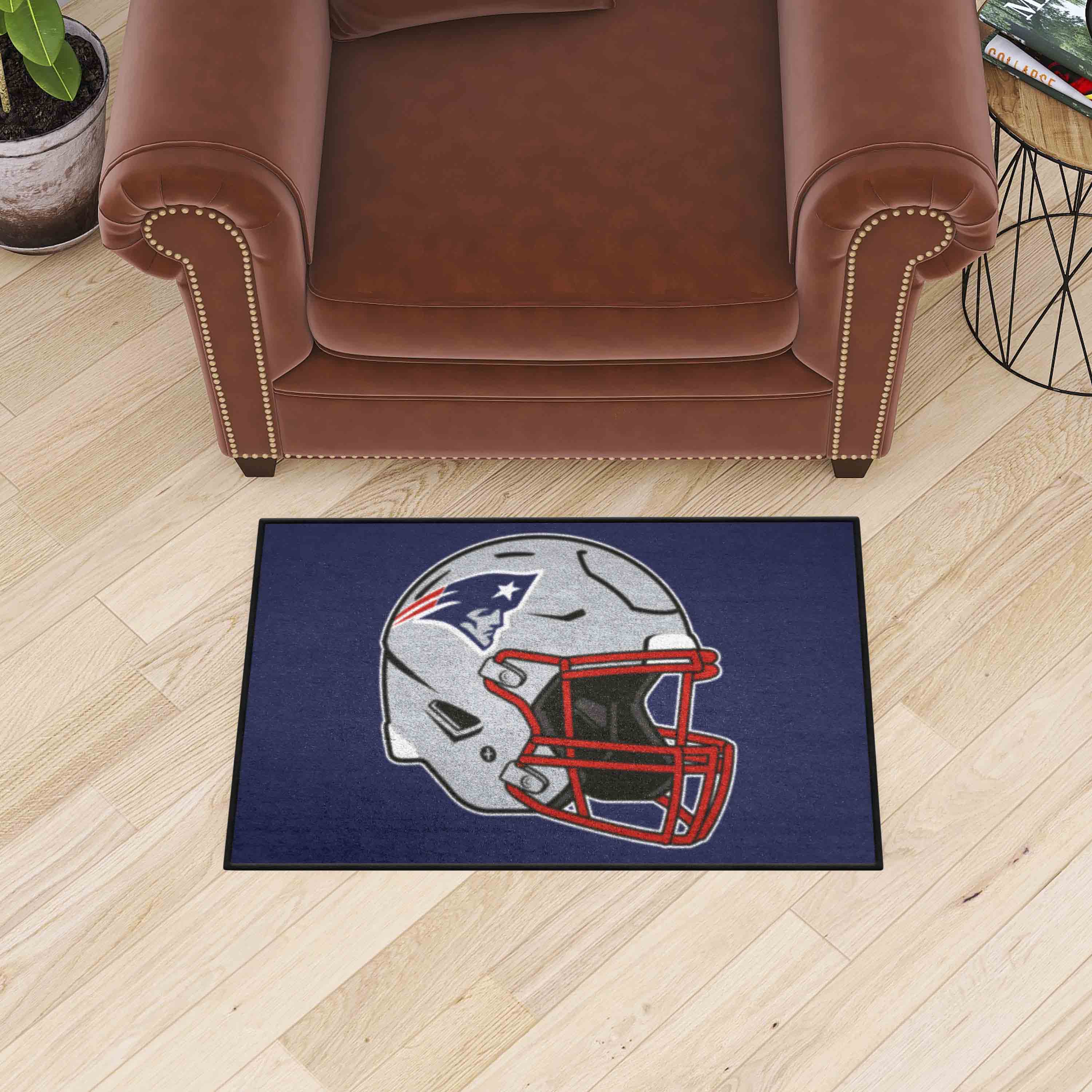 New England Patriots Starter Mat Accent Rug - 19in. x 30in., Helmet Logo - New England Patriots