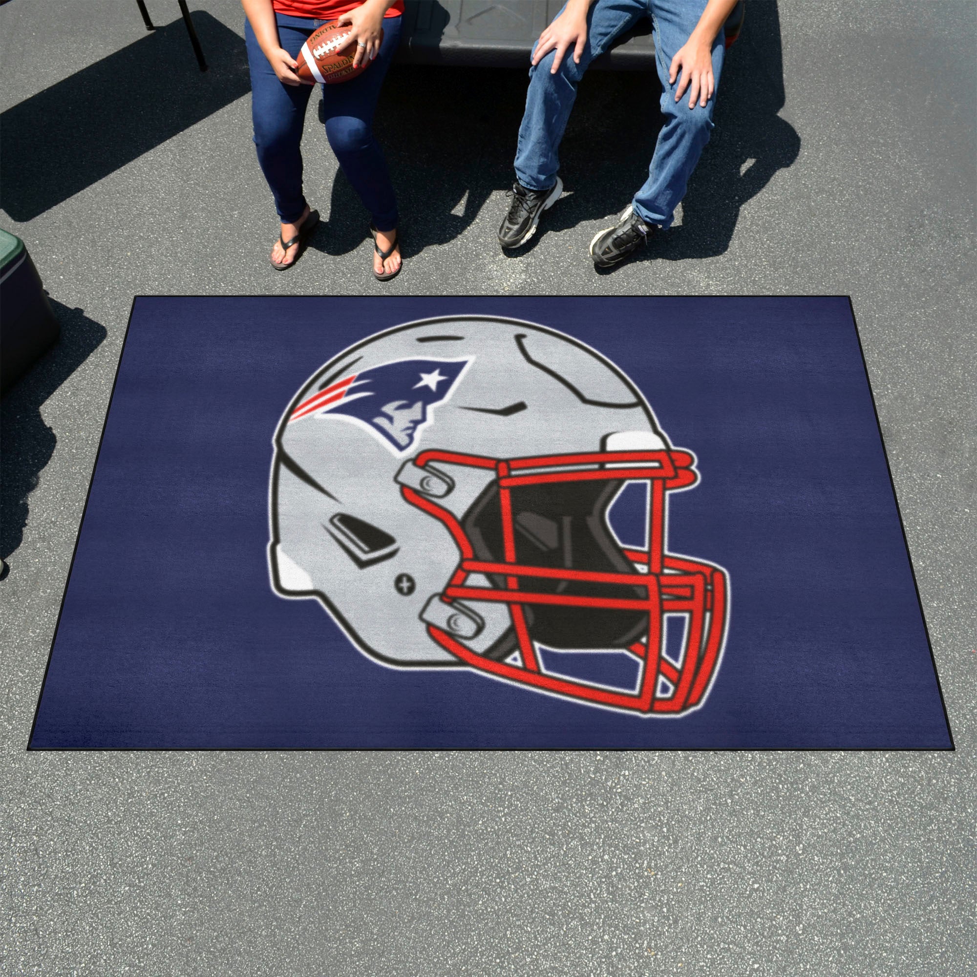 New England Patriots Ulti-Mat Rug - 5ft. x 8ft., Helmet Logo