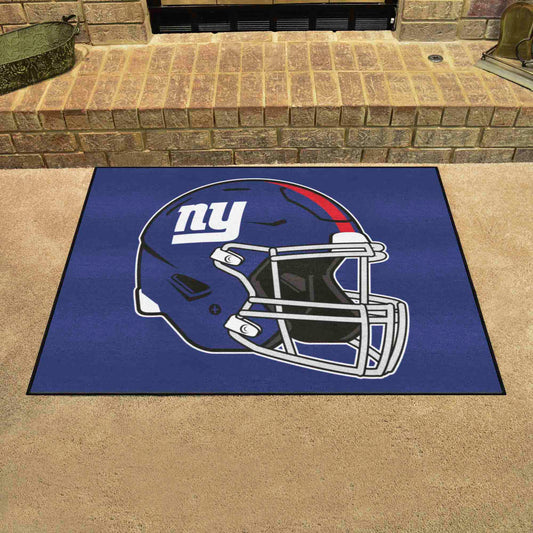 New York Giants All-Star Rug - 34 in. x 42.5 in., Helmet Logo - New York Giants