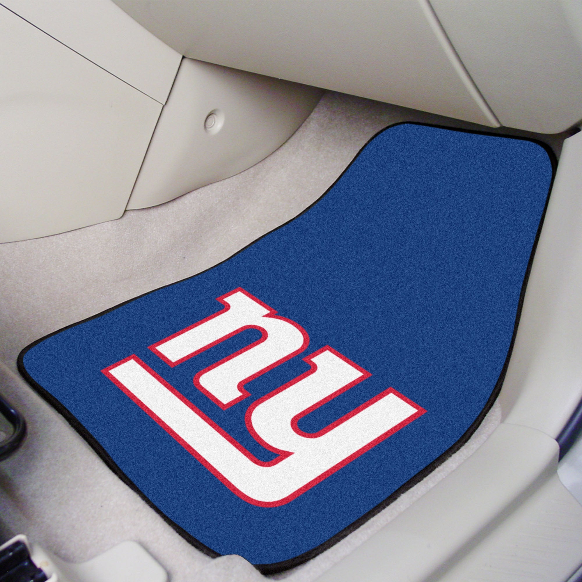 New York Giants Front Carpet Car Mat Set - 2 Pieces