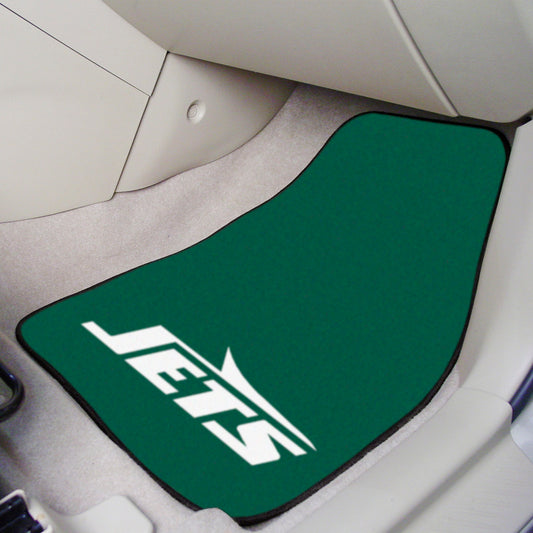 New York Jets Front Carpet Car Mat Set - 2 Pieces - New York Jets