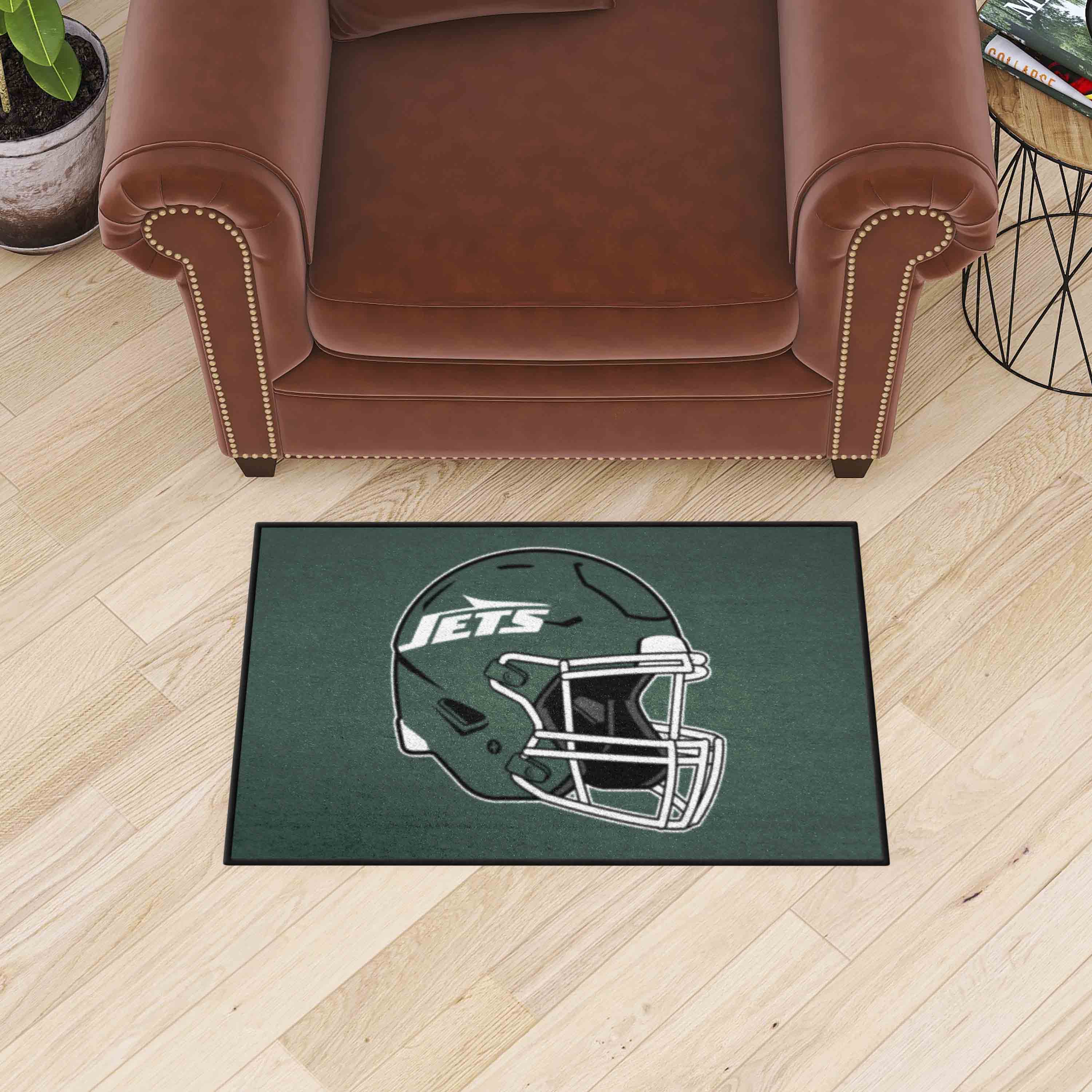 New York Jets Starter Mat Accent Rug - 19in. x 30in., Helmet Logo