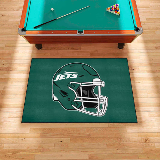 New York Jets Ulti-Mat Rug - 5ft. x 8ft., Helmet Logo