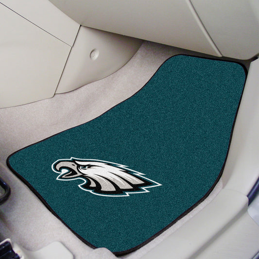 Philadelphia Eagles Front Carpet Car Mat Set - 2 Pieces