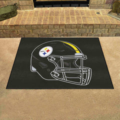 Pittsburgh Steelers All-Star Rug - 34 in. x 42.5 in., Helmet Logo