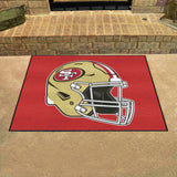 San Francisco 49ers All-Star Rug - 34 in. x 42.5 in., Helmet Logo