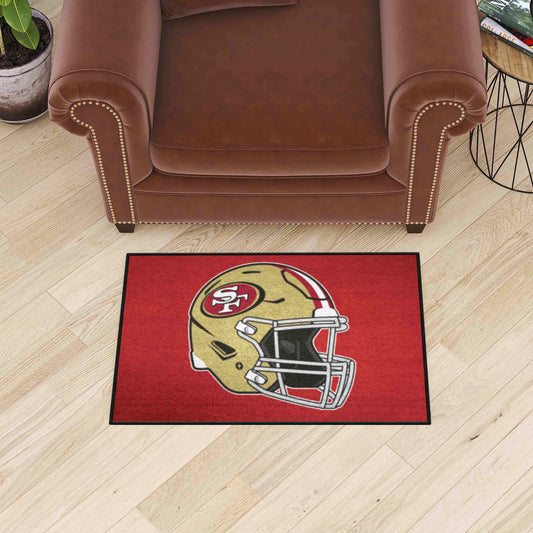 San Francisco 49ers Starter Mat Accent Rug - 19in. x 30in., Helmet Logo