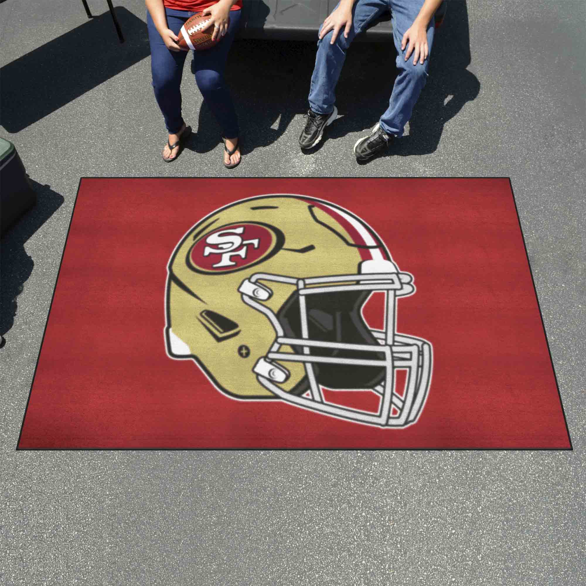 San Francisco 49ers Ulti-Mat Rug - 5ft. x 8ft., Helmet Logo