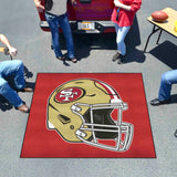 San Francisco 49ers Tailgater Rug - 5ft. x 6ft., Helmet Logo