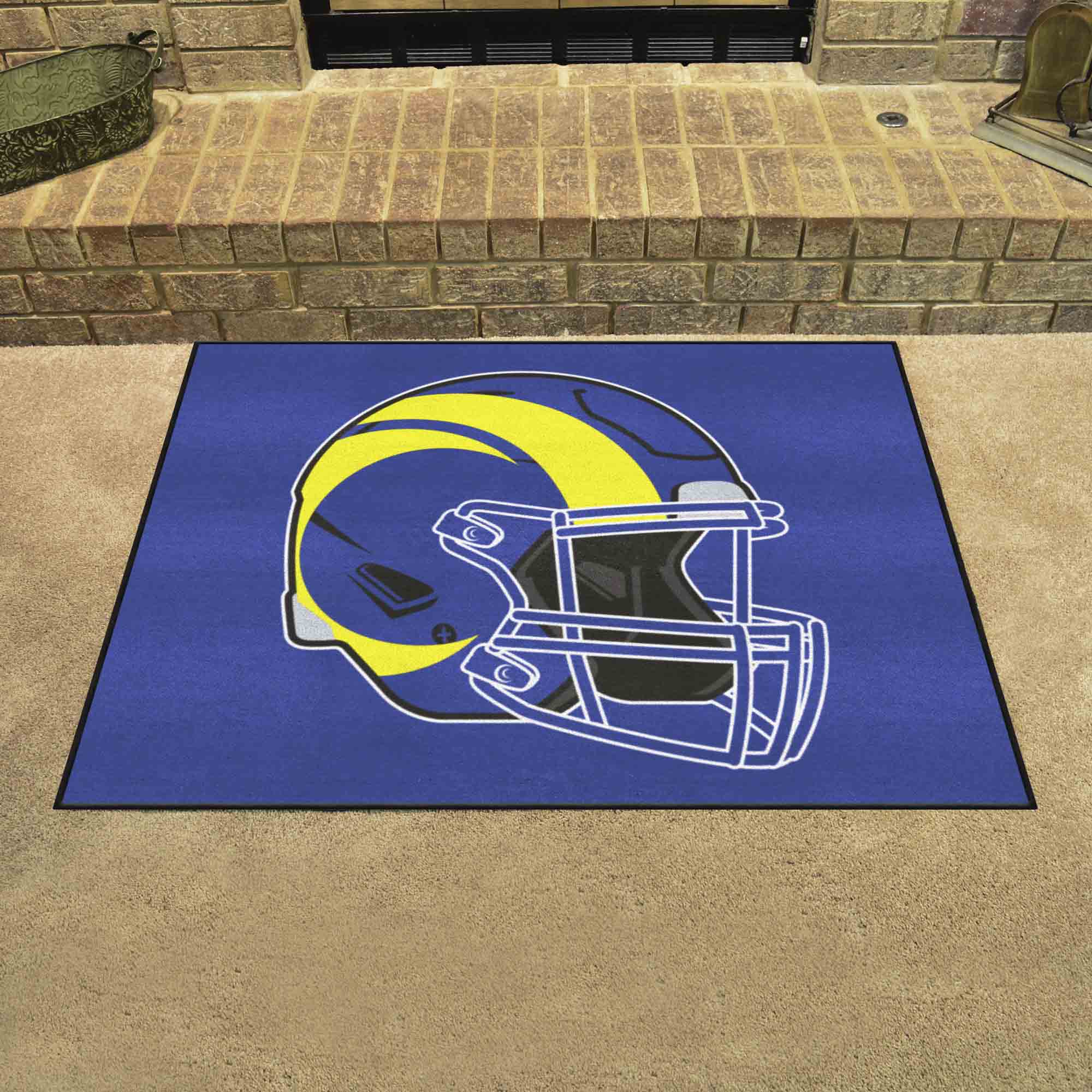 Los Angeles Rams All-Star Rug - 34 in. x 42.5 in., Helmet Logo