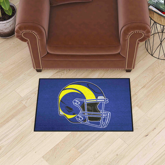 Los Angeles Rams Starter Mat Accent Rug - 19in. x 30in., Helmet Logo