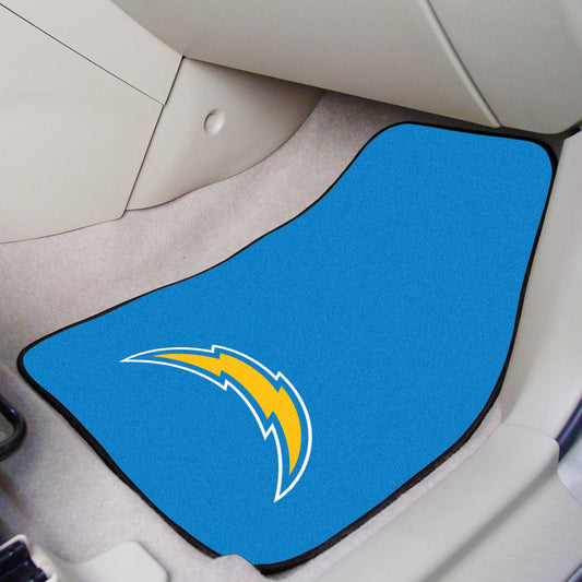 Los Angeles Chargers Front Carpet Car Mat Set - 2 Pieces