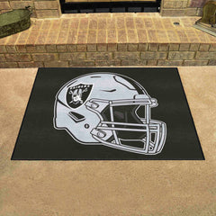 Las Vegas Raiders All-Star Rug - 34 in. x 42.5 in., Helmet Logo