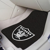 Las Vegas Raiders Front Carpet Car Mat Set - 2 Pieces