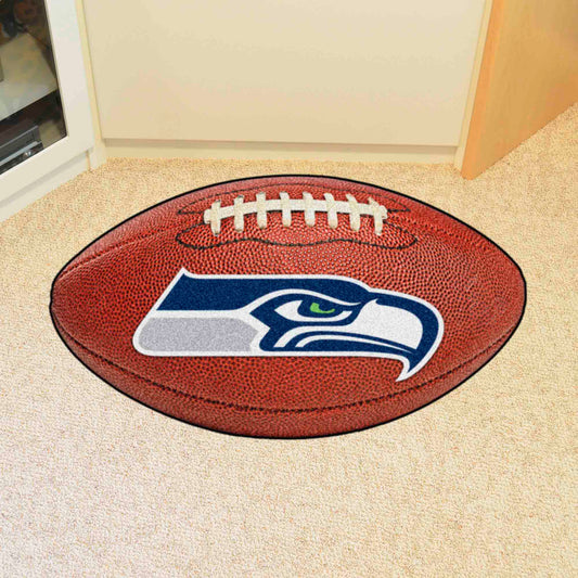 Seattle Seahawks Football Rug - 20.5in. x 32.5in.