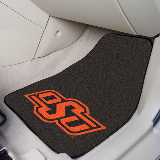 Oklahoma State Cowboys Front Carpet Car Mat Set - 2 Pieces - Oklahoma State