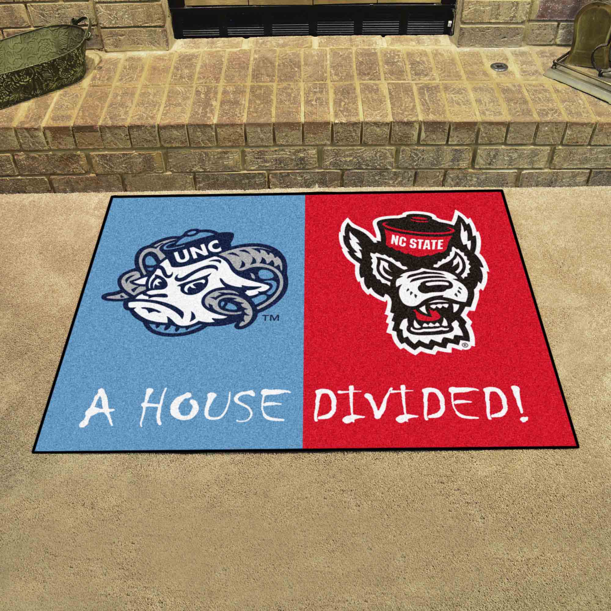 House Divided - North Carolina / NC State House Divided House Divided Rug - 34 in. x 42.5 in. - House Divided - North Carolina / NC State