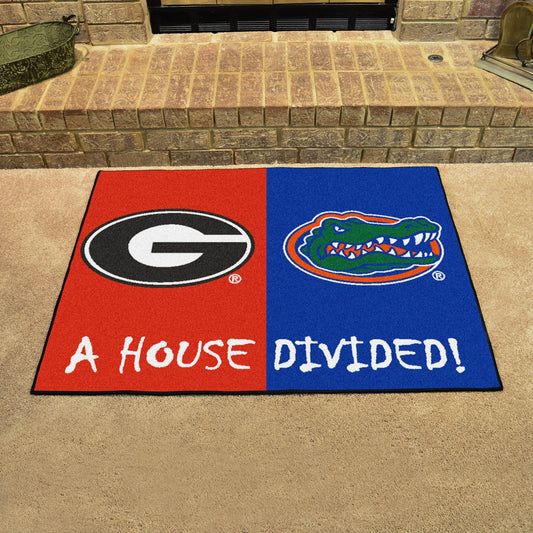 House Divided - Georgia / Florida House Divided House Divided Rug - 34 in. x 42.5 in. - House Divided - Georgia / Florida