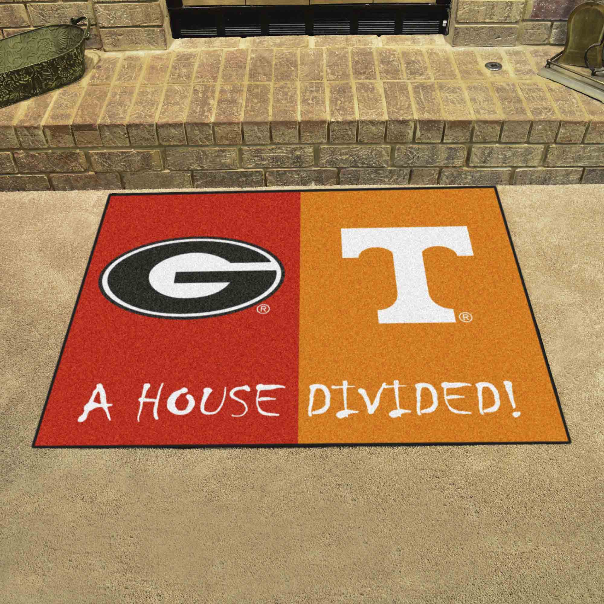 House Divided - Georgia / Tennessee House Divided House Divided Rug - 34 in. x 42.5 in. - House Divided - Georgia / Tennessee