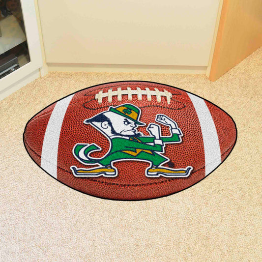 Notre Dame Fighting Irish Football Rug - 20.5in. x 32.5in., Leprechaun