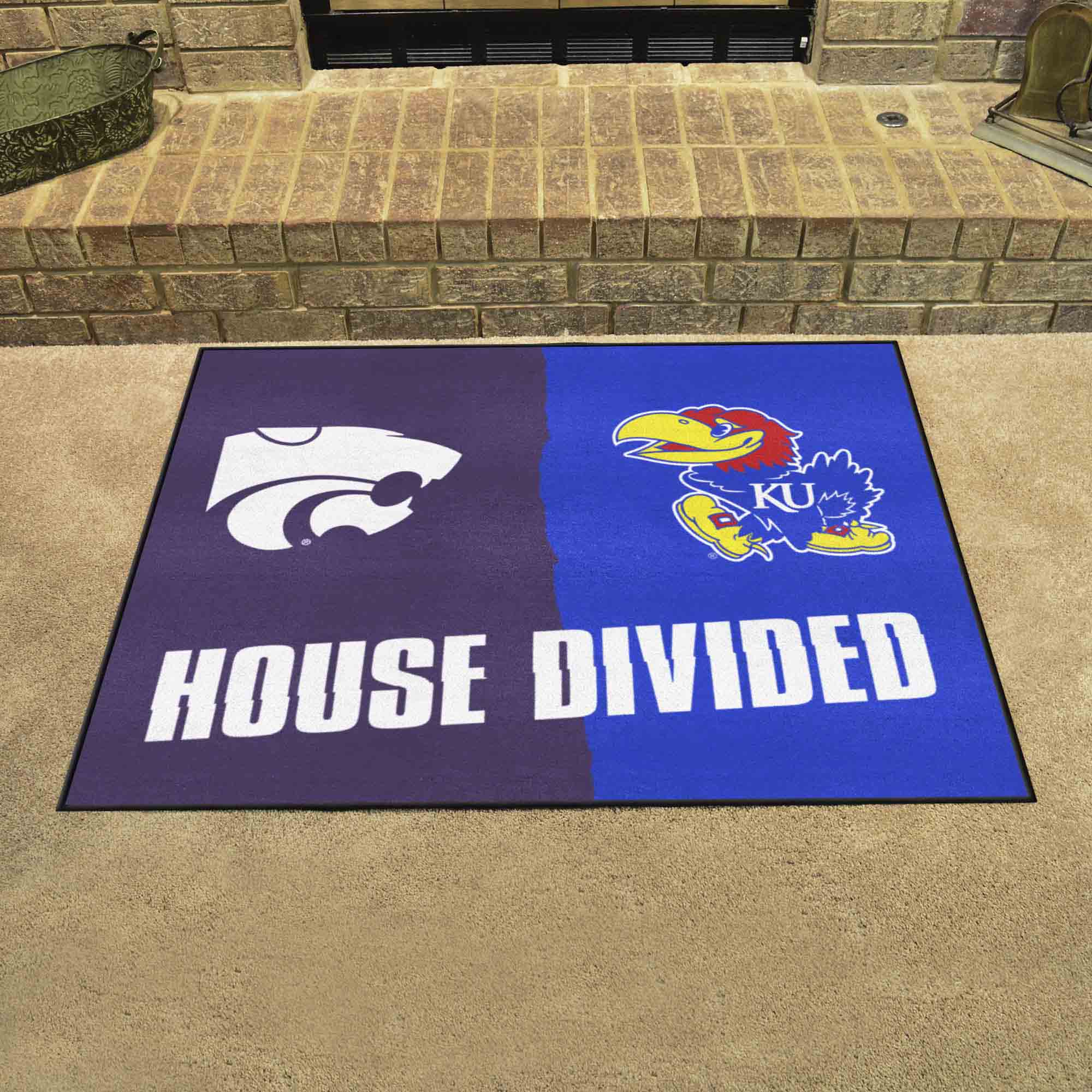 House Divided - Kansas / Kansas State House Divided House Divided Rug - 34 in. x 42.5 in. - House Divided - Kansas / Kansas State