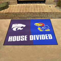 House Divided - Kansas / Kansas State House Divided House Divided Rug - 34 in. x 42.5 in. - House Divided - Kansas / Kansas State