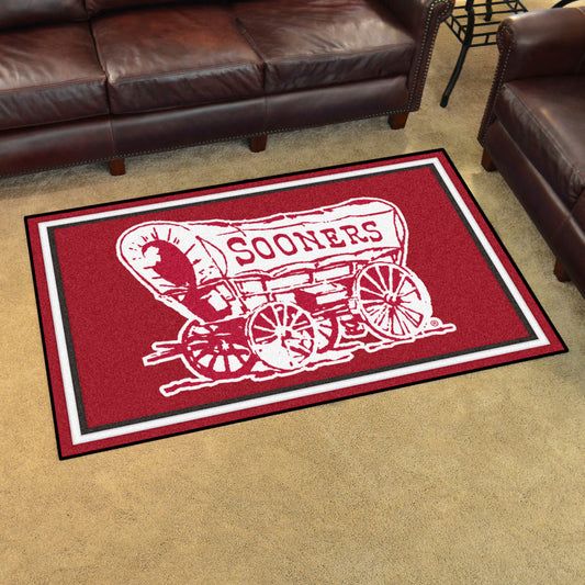 Oklahoma Sooners 4ft. x 6ft. Plush Area Rug - Oklahoma