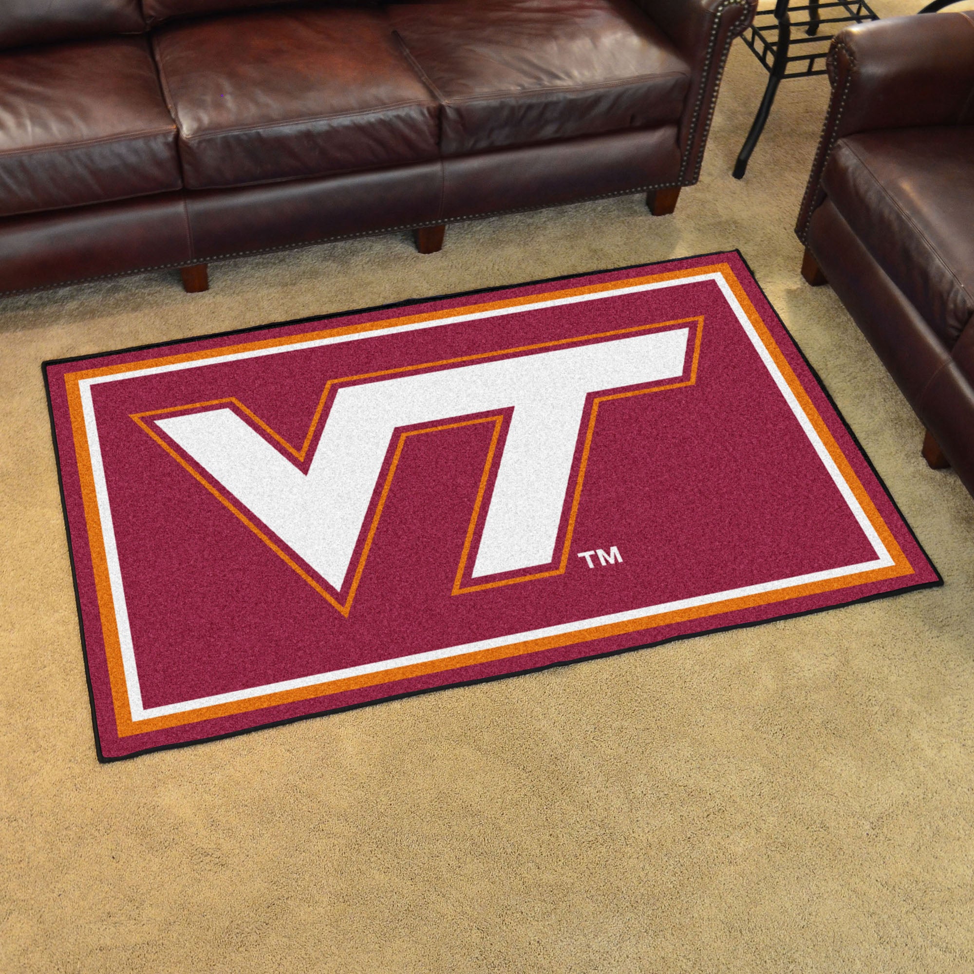 Virginia Tech Hokies 4ft. x 6ft. Plush Area Rug